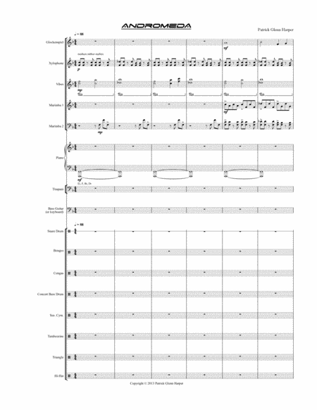 Andromeda For Percussion Ensemble Page 2