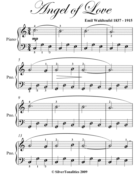 Angel Of Love Easiest Piano Sheet Music Page 2