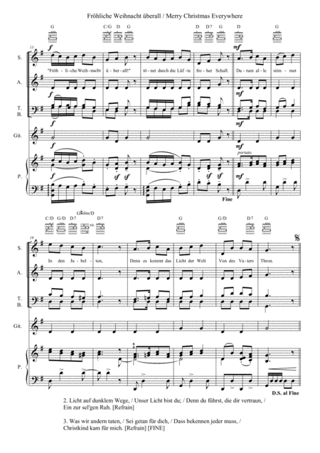 Angels Christmas Medley For Satb Choir With Piano Page 2