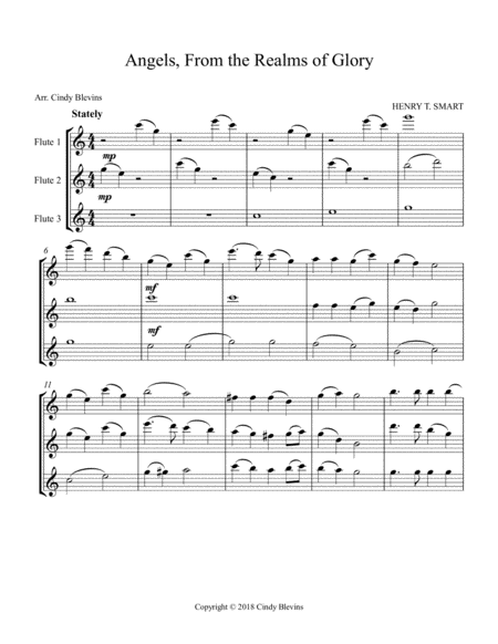 Angels From The Realms Of Glory For Flute Trio Page 2