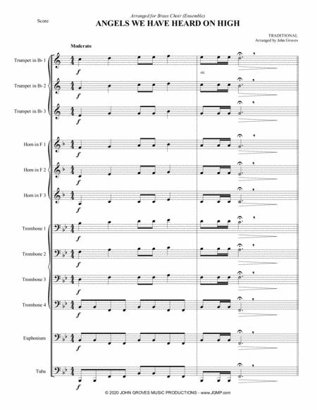 Angels We Have Heard On High Brass Choir Ensemble Page 2