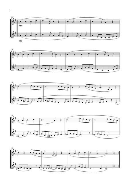 Angels We Have Heard On High For Trumpet Bb Duet Suitable For Grades 2 6 Page 2