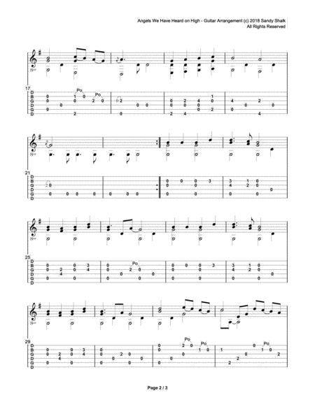 Angels We Have Heard On High Open G Fingerstyle Guitar Page 2