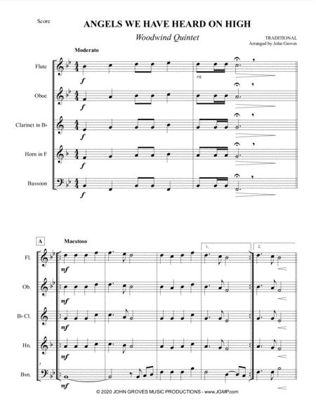 Angels We Have Heard On High Woodwind Quintet Page 2