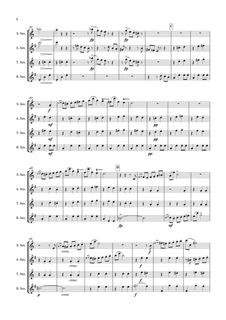 Anitras Dance From Peer Gynt Suite No 1 For Saxophone Quartet Page 2