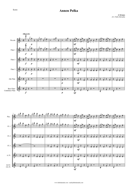 Annen Polka For Flute Choir Page 2