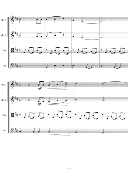 Annies Song John Denver Arranged For String Quartet Page 2