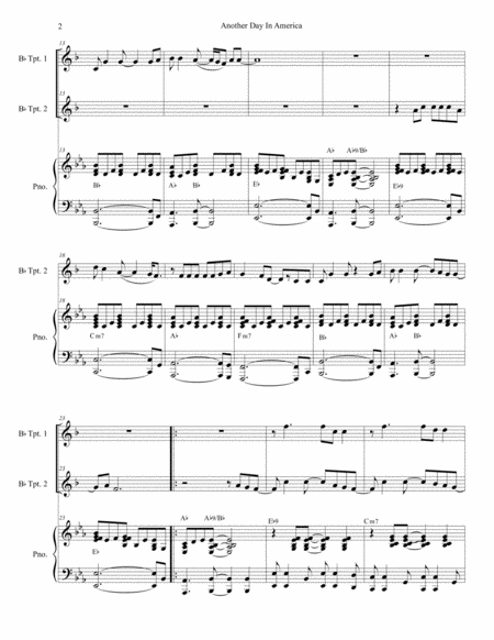 Another Day In America Duet For Bb Trumpet Page 2