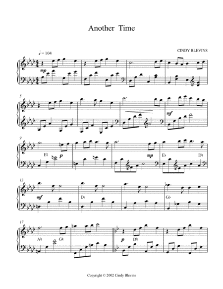 Another Time Pedal Harp Solo Page 2