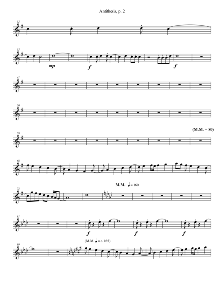 Antithesis Bb Trumpet 2 Page 2