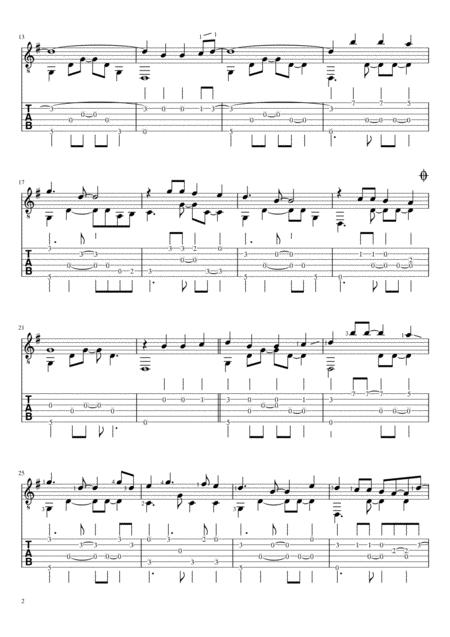 Any Dream Will Do From Joseph And The Amazing Technicolor Dreamcoat For Solo Guitar Page 2