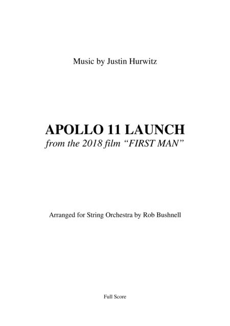 Apollo 11 Launch From The Film First Man Justin Hurwitz String Orchestra Page 2