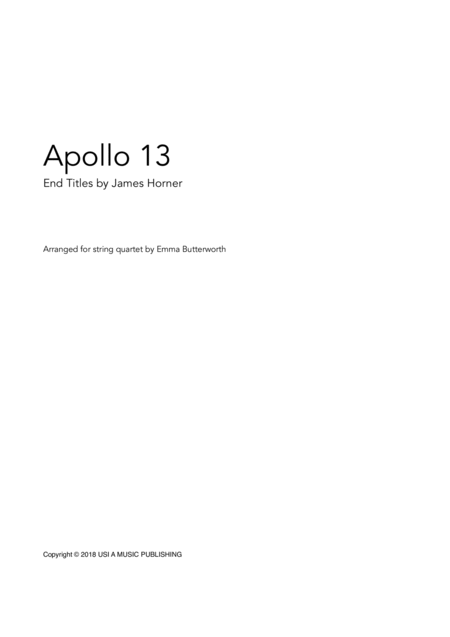 Apollo 13 For String Quartet Page 2