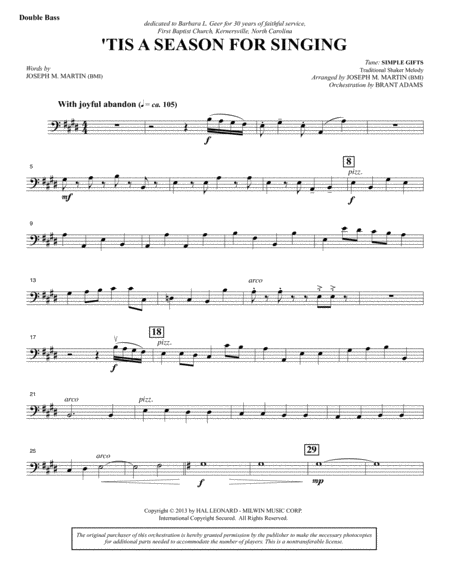 Appalachian Winter A Cantata For Christmas Double Bass Page 2