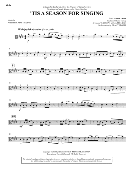 Appalachian Winter A Cantata For Christmas Viola Page 2