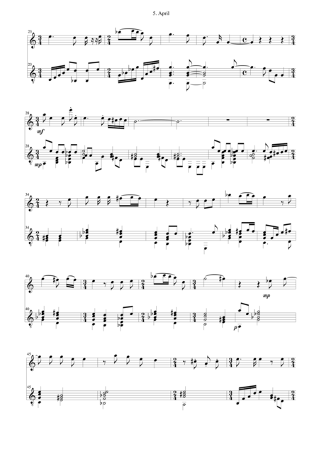 April For Flute And Classical Guitar Page 2