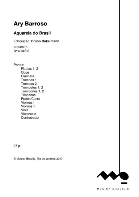 Aquarela Do Brasil Orquestra Partes Page 2