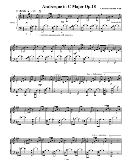 Arabesque In C Major Op 18 Page 2