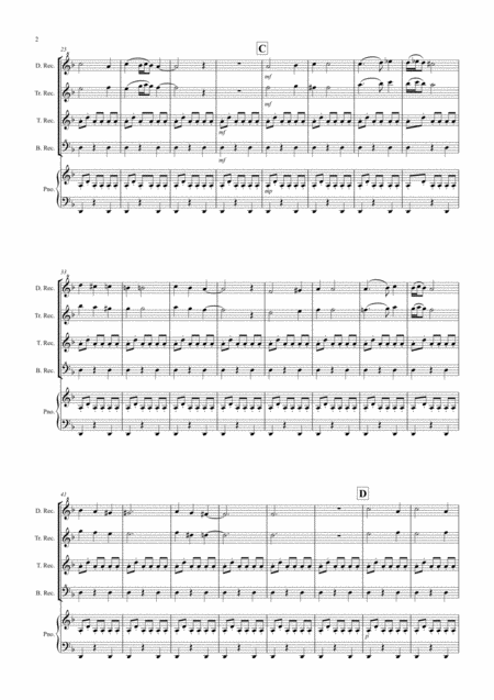 Arabian Dance Fantasia From Nutcracker For Recorder Quartet Page 2