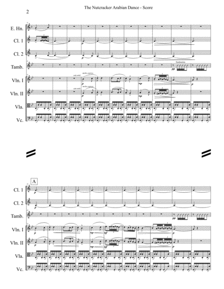 Arabian Dance From The Nutcracker For Full Orchestra Page 2