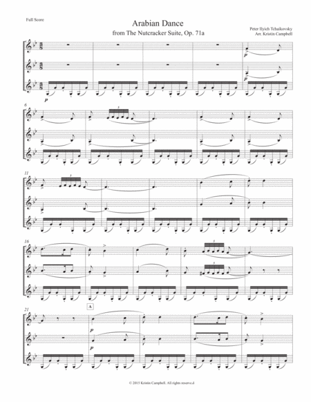 Arabian Dance From The Nutcracker Suite For 3 Violins Page 2