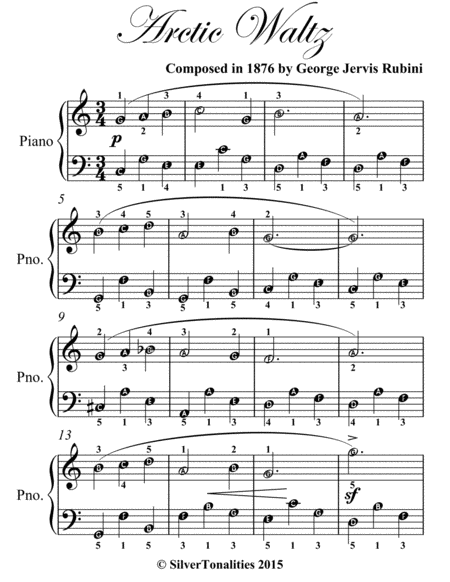 Arctic Waltz Easiest Piano Sheet Music Page 2