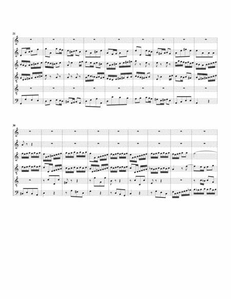 Aria Alleluja From Cantata Bwv 51 Arrangement For 6 Recorders Page 2