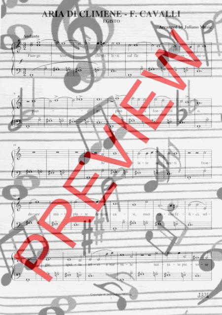 Aria Di Climene Piano Reduction With Lyrics F Cavalli Page 2
