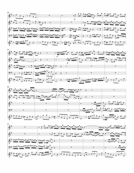 Aria Ein Unbegreiflich Licht Erfuellt Den Ganzen Kreis From Cantata Bwv 125 Version In G Major Arrangement For 5 Recorders Page 2