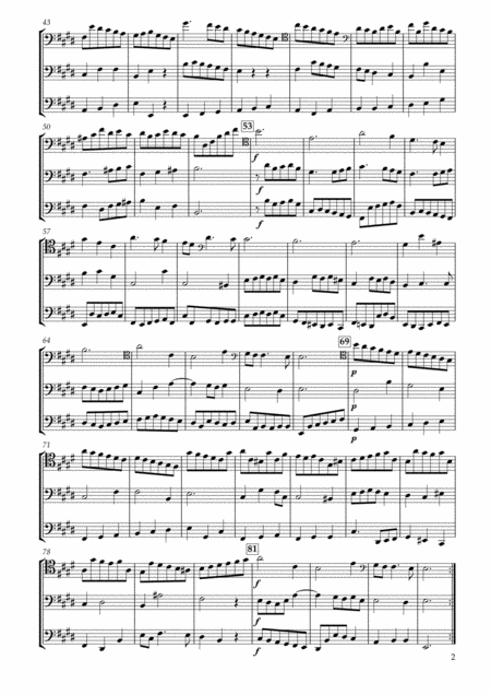 Aria From Concerto Grosso Op 6 12 Hwv330 For Three Violoncellos Page 2