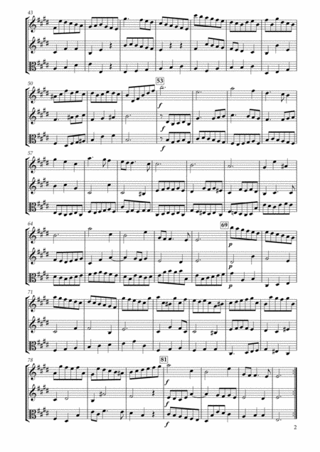 Aria From Concerto Grosso Op 6 12 Hwv330 For Two Violins Viola Page 2