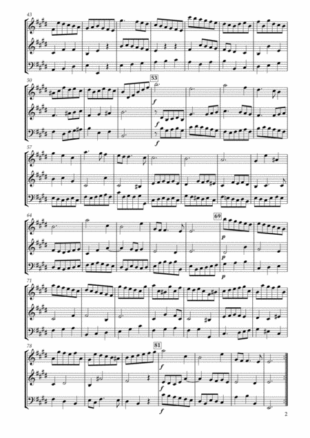 Aria From Concerto Grosso Op 6 12 Hwv330 For Two Violins Violoncello Page 2