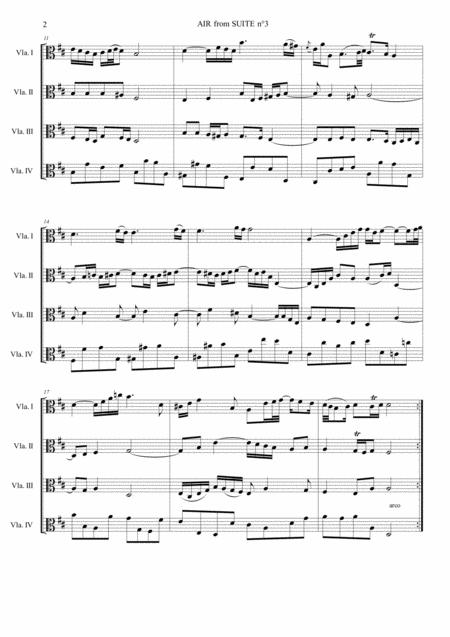 Aria From Suite N 3 In D Major Bwv 1068 Page 2