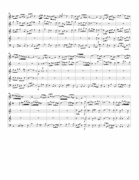 Aria Gedenk An Uns Mit Deiner Liebe From Cantata Bwv 29 Arrangement For 5 Recorders Page 2