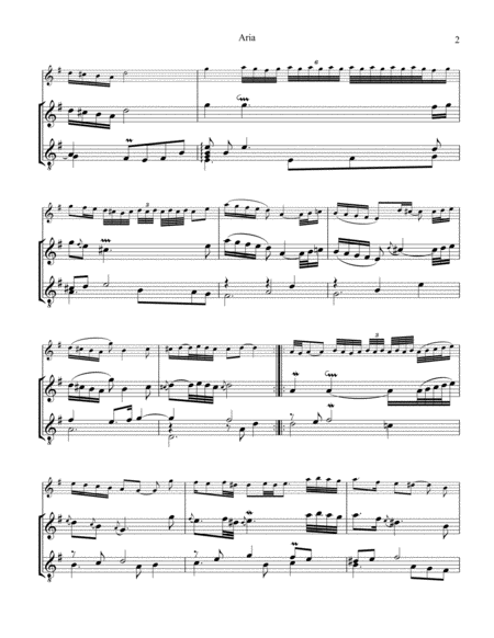 Aria Goldberg For Violin Or Flute And Guitar Page 2