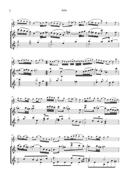 Aria Goldberg Var For Treble Recorder And Guitar Page 2