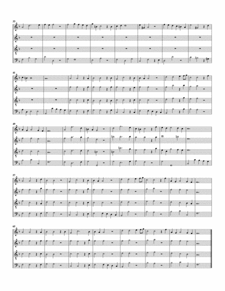 Aria Lascia Ch Io Pianga From The Opera Rinaldo Arrangement For 4 Recorders Page 2