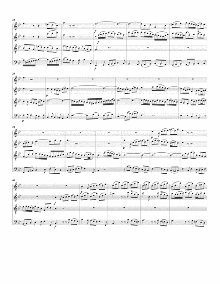 Aria Meine Seele Auf From Cantata Bwv 69 Arrangement For 4 Recorders Aatb Page 2