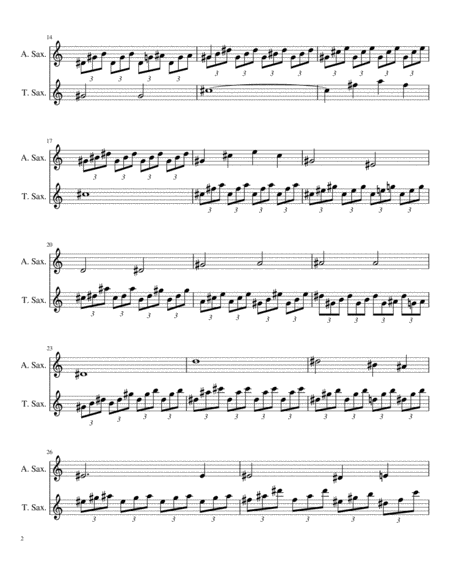 Ariette Oublie For Cor Anglais And Guitar Page 2