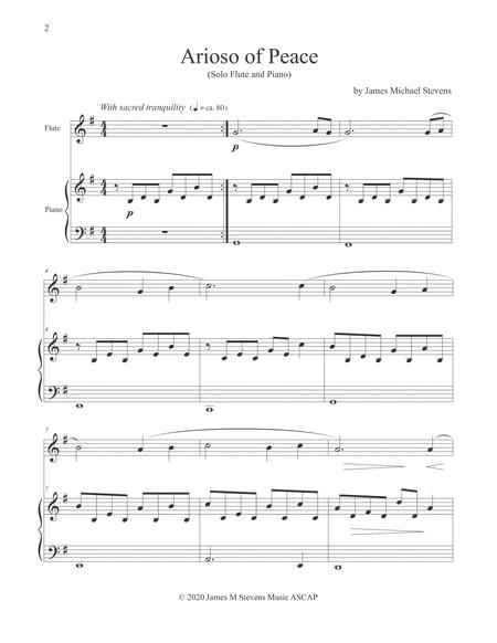 Arioso Of Peace Flute Piano Page 2