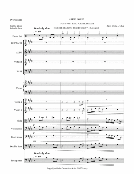 Arise Lord 2018 Chamber Music Contest Entry Page 2