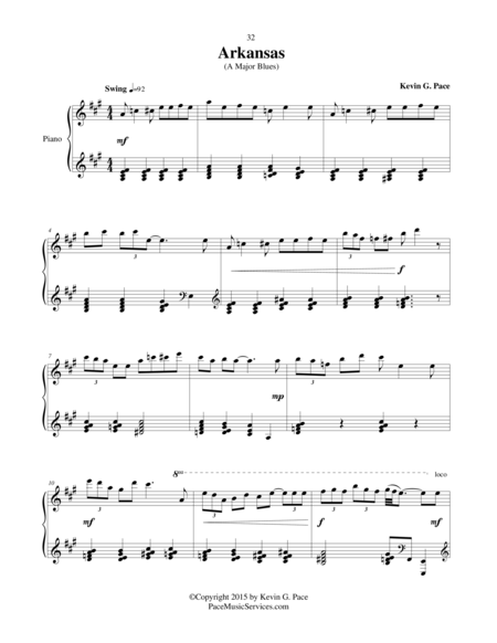 Arkansas A Jazzy Piano Solo Page 2