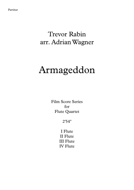 Armageddon Trevor Rabin Flute Quartet Arr Adrian Wagner Page 2