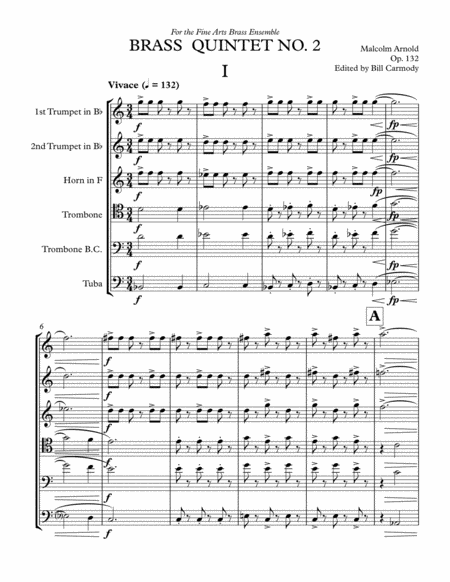 Arnold Brass Quintet No 2 Page 2