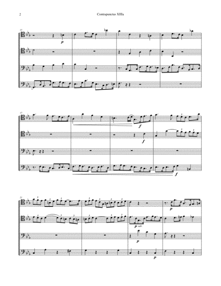 Art Of Fugue Bwv 1080 Volume 4 For Trombone Quartet Page 2