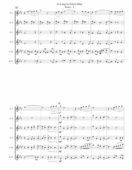 As Long As You Re Mine For Flute Choir Page 2