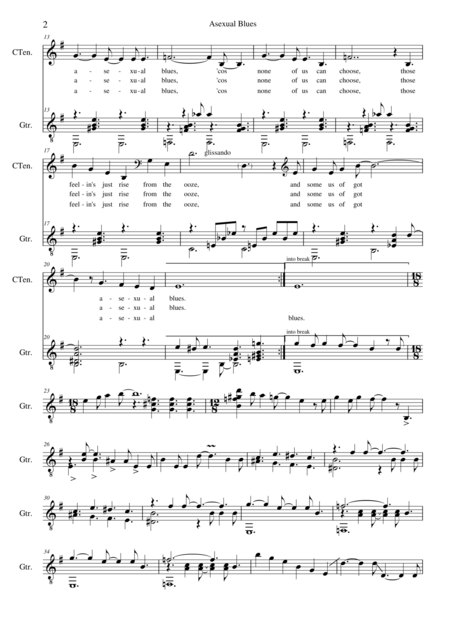 Asexual Blues Alto And Guitar Page 2