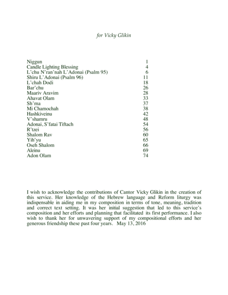 Ashira A Musical Service For Cantor And Choir Page 2