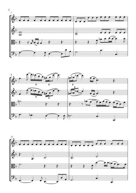 At Last String Quartet Score And Parts Page 2