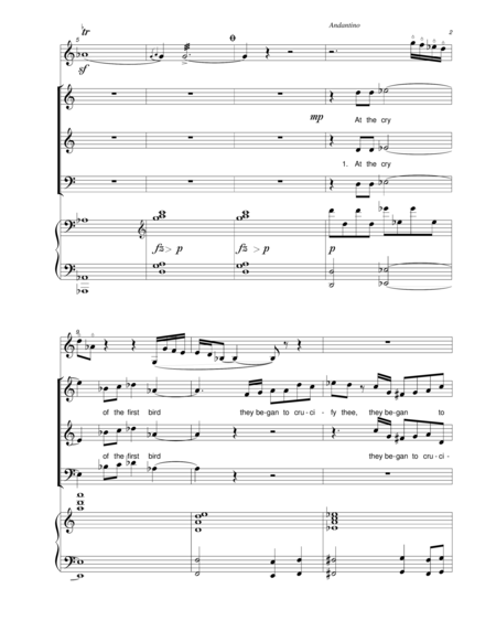 At The Cry Of The First Bird Violin And Piano Score Page 2